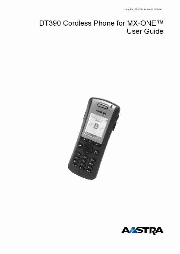 Aastra Telecom Cordless Telephone DT390-page_pdf